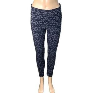 PINK Victorias Secret Womens Leggings Casual Skinny Ankle Length Geo Print Large